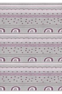 Geometrik Çocuk Odası Dekoratif Baskı Makina Halısı I OEKO-TEX® I Yıkanabilir, Antibakteriyel ve Antialerjik