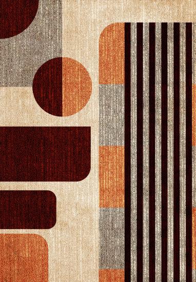 Modern Geometrik Dekoratif Baskı Makina Halısı I OEKO-TEX®